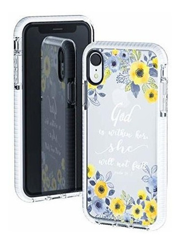 Funda Transparente Para iPhone XR, Niñas, Mujeres, Flores, 