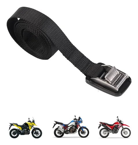 Correa Straps Moto Viaje Resisten Adventure Chapa Acero Inox
