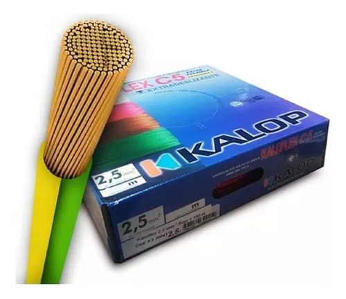 Cable Kalop 2.5mm Categoría 5  X 50 Mts Color A Elección.