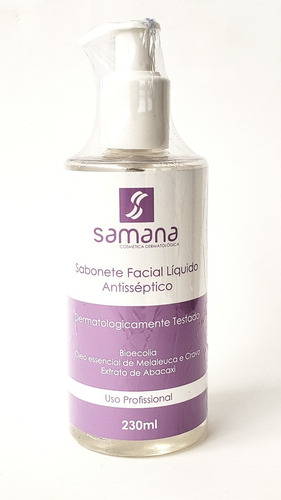 Sabonete Facial Líquido Antisséptico 230ml - Samana