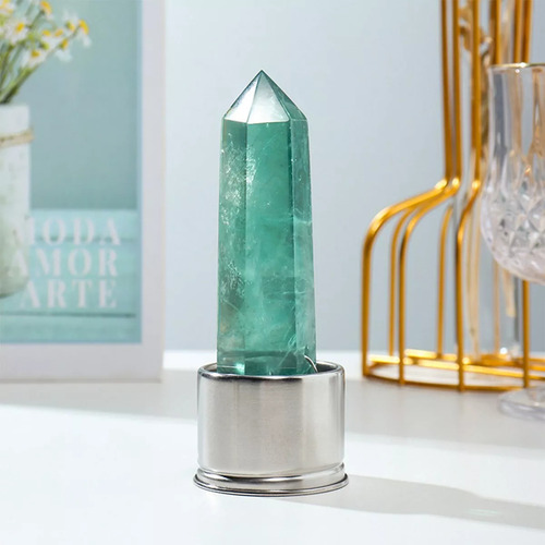 Botella Agua Con Cristal Energético De Cuarzo