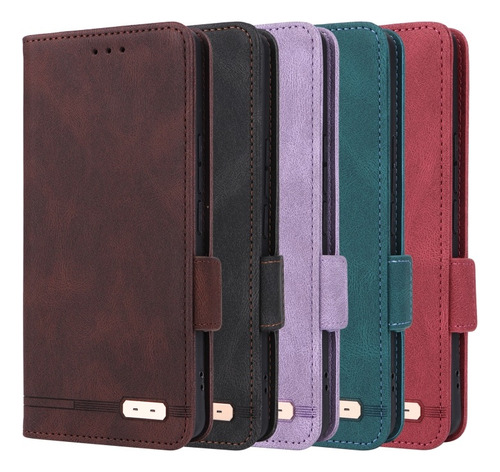 Funda De Cuero Con Cierre Magnético Para Vivo