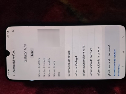 Celular Samsung Galaxy A70 128 Gb 6 Ram (Usado)