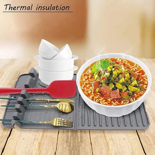Mantel Individual De Silicona Para Vajilla Fregador Cocina