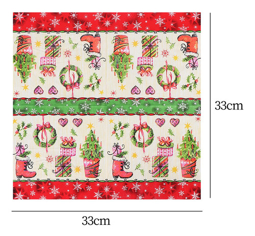 4 X 6 Servilletas Navideñas, Servilletas De Cena, 4 Piezas