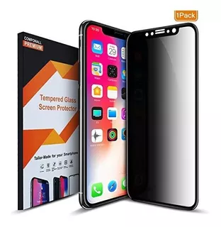Covell Privacy Screen Protector Para iPhone X 10 Anti Spy An