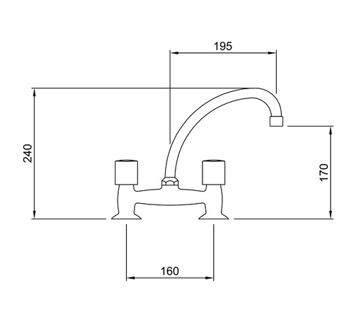 Combo Cocina Bacha Simple Johnson Zn52 Griferia Lorca