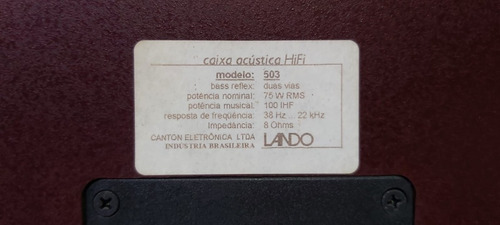 Imagem 6 de 6 de Par De Caixas Bookshelf Lando Modelo 503