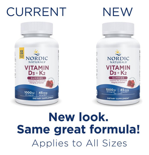 Suplemento Nordic Naturals Gomas De Vitamina D3 + K2 60 Unid