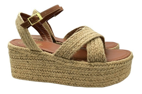 Sandalias Altas Plataformas Huaraches Yute Mujer Moda Dama