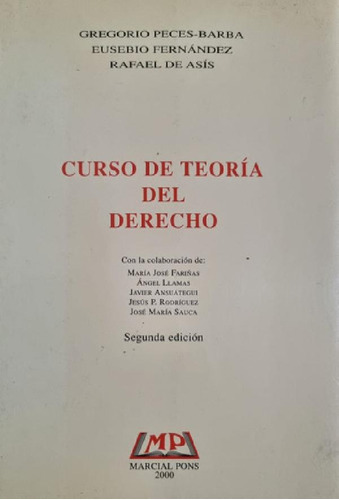 Libro - Curso De Teoría Del Derecho Rafael De Asís