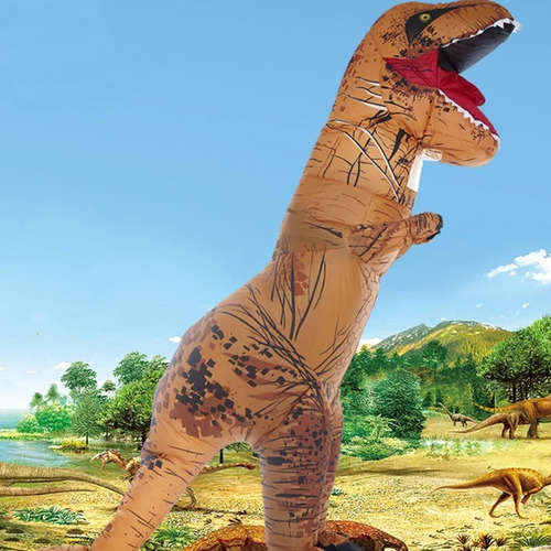 Imagen 3 de 10 de Disfraz Inflable Dinosaurio T-rex Disfraces Para Cosplays