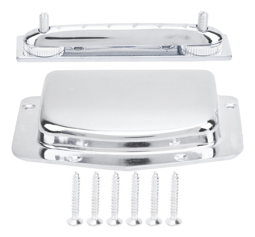 Tailpiece Guitar Bridge Cover Ajustável Em Metal Fixo Para
