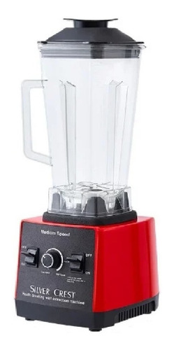 Licuadora Silver Crest SC-8022 roja con vaso de policarbonato