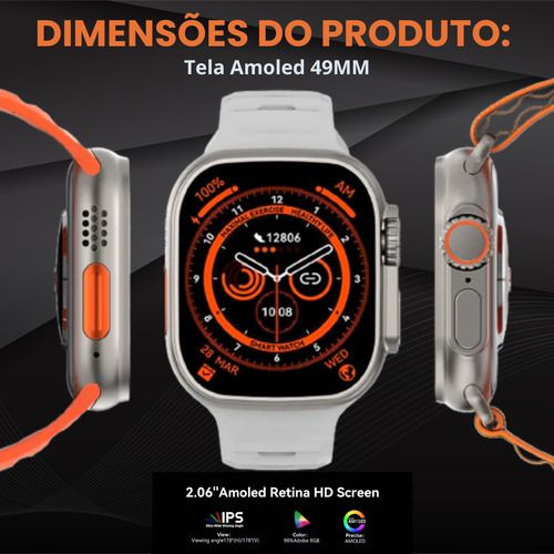 Relógio Microwear Ultra 3 Ai 5g Smartwatch Top Caixa Preto Pulseira Preto Bisel Preto Desenho Da Pulseira Mesh