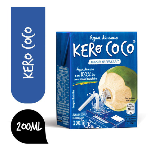 Água De Coco Kerococo Tp 200ml - Kit Com 9