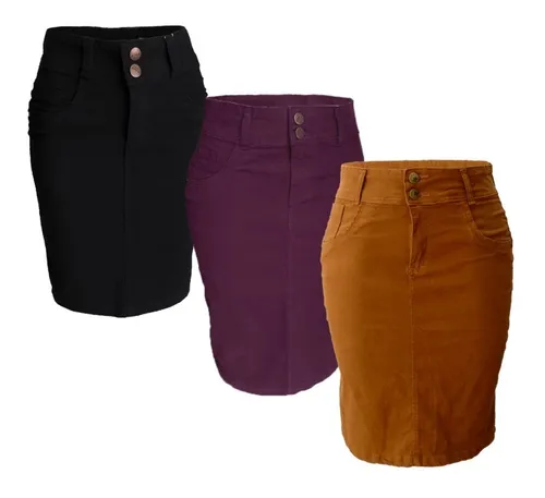 Saias jeans hotsell para gordas