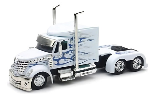 1:43 New Ray Cabina De Camión Peterbilt Modelo 379 Blanco Blanco