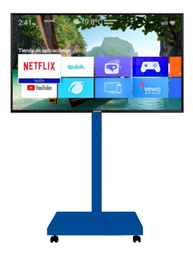 Imagen 3 de 4 de Soporte Tv Movil, Seguro Y Compacto Se Entrega Armado Gratis