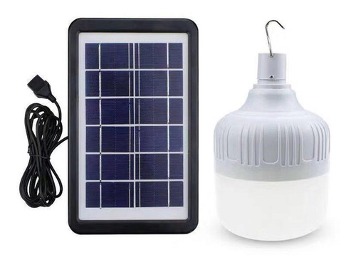 Bombilla De Luz Led Solar 3 Modos De Iluminación De Ahorro
