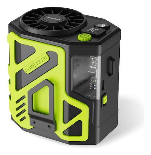 Ventilador De Cintura Portátil 6000mah Recargable Con Led