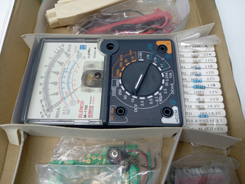 Imagem 4 de 9 de Kit Montagem Multimetro Analógico M1150k Completo Na Caixa