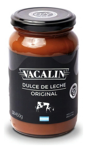 Dulce De Leche Original Vacalin Sin Tacc Frasco Vidrio 450gr