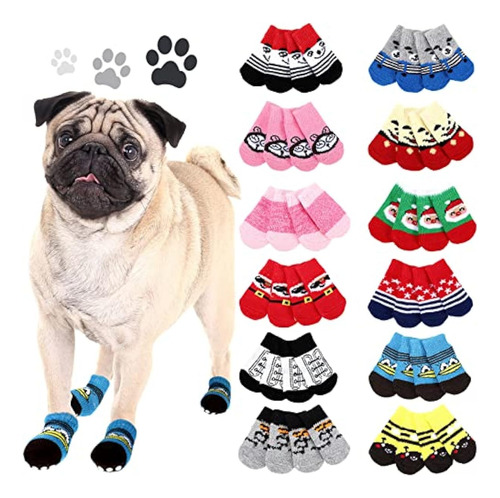 48 Calcetines Antideslizantes Para Perros Pequeños