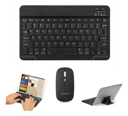 Teclado Y Mouse Bluetooth Para iPad, Galaxy Tab, Pc, Laptop