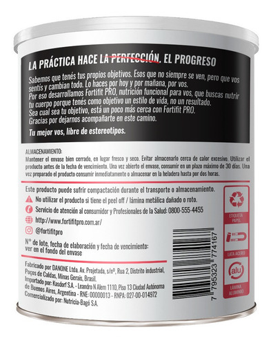 Imagen 3 de 5 de Fortifit Pro Whey Protein Isolate Shake De Frutas Pack X 12