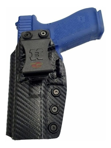 Funda Pistolera Interna Kydex Carbono Glock 17/19/23/ Zurda 