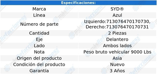 Terminales Dirección Delanteras C60 79-90 Azul Línea