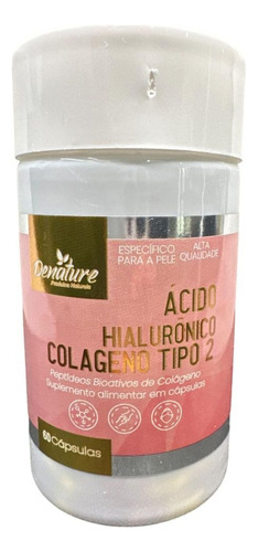 Colágeno Tipo 2 Con Ácido Hialurónico + Vitamina C  60 Caps