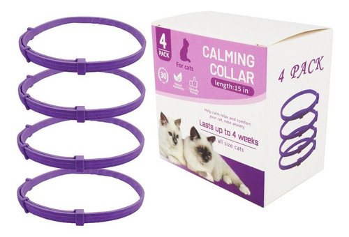 Collar Calmante Para Mascotas, Ajustable Para Perros Y Gatos