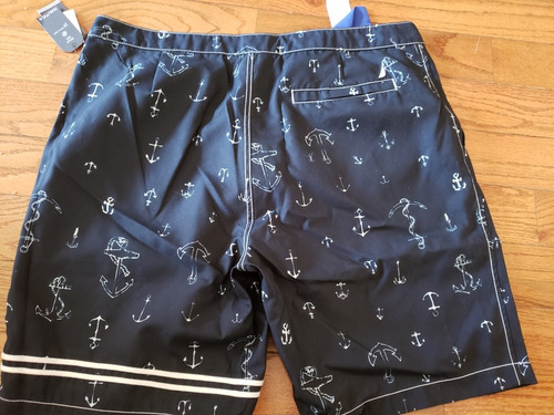 Imagen 3 de 7 de Pantalon De Baño Azul Anclas Nautica 36w ( 1309 )
