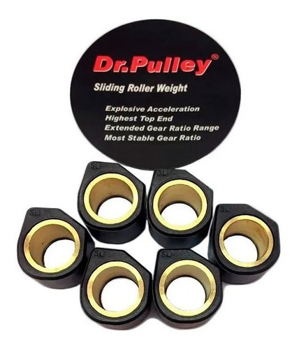 Rodillos Dr Pulley 15x12 (6) 5.5 Gr Yamaha Jog 50 Motos Mca