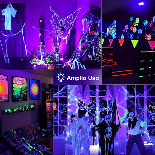 60w Led Luz Negra, Luz Negra Para Fiesta Neon, Uv Led