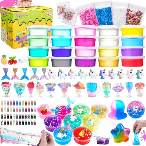 SilverChry Huevos De Pascua Slime: 6 Unidades De Slime Esponjoso Antiestrés Para Niños Y Adultos