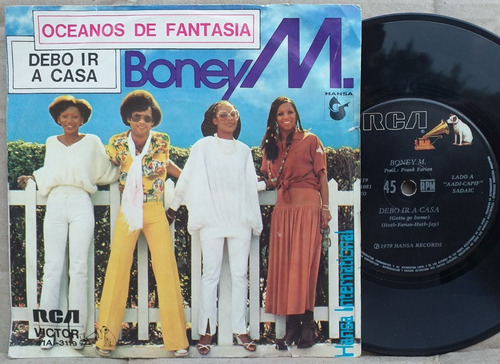 Boney M - Debo Ir A Casa - Simple Vinilo Año 1979 Funk Disco