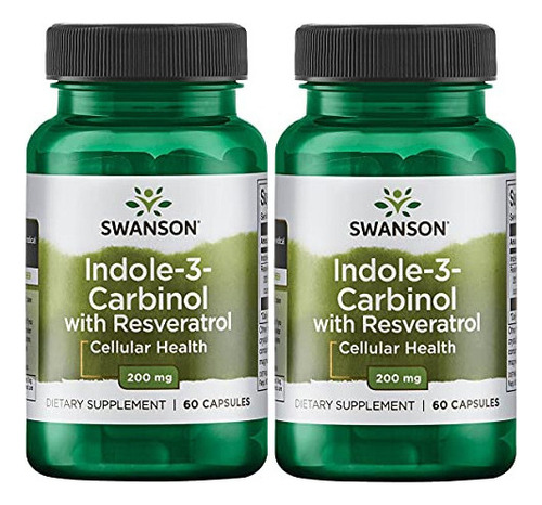 Swanson Indole-3-carbinol Con Resveratrol - Suplemento I3c Q