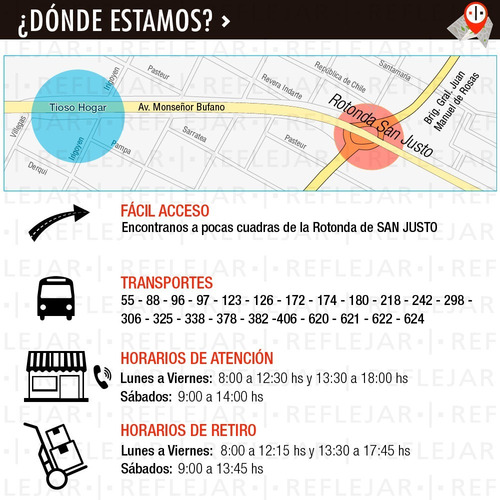 Espejo Reflejar Ole Biselado Con Repisa Rectangular Baño