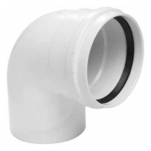 Codo Junta Elastica 200 A 90 Mh Pvc Oring Desague Krona