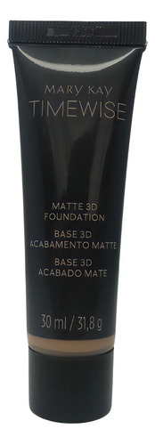 Base de maquiagem líquida Mary Kay TimeWise Matte-Wear Liquid Foundation Base Facial Liquida Acabamento Matte Timewise 3d Mary Kay Original tom bege n190  -  30mL 31.8g