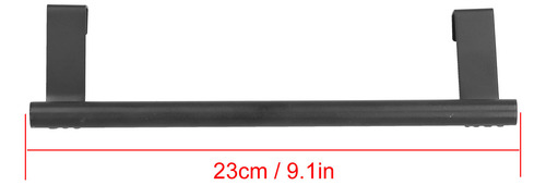 Toallero Negro Para Colgar, Sin Perforaciones, Sin Clavos, 2