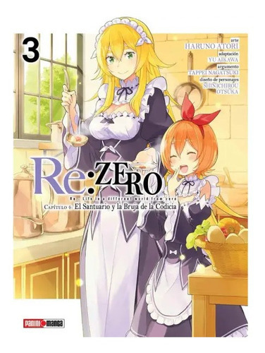 Re: Zero - Chapter Four, De Tappei Nagatsuki., Vol. 3. Editorial Panini, Tapa Blanda, Edición 1 En Español, 2022