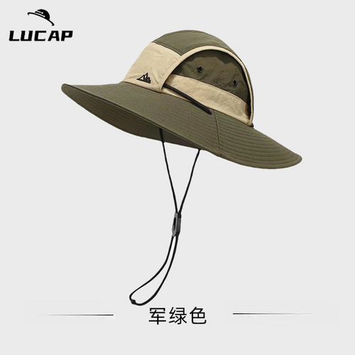 Gorro De Senderismo Impermeable De Ala Grande Para Hombre, P