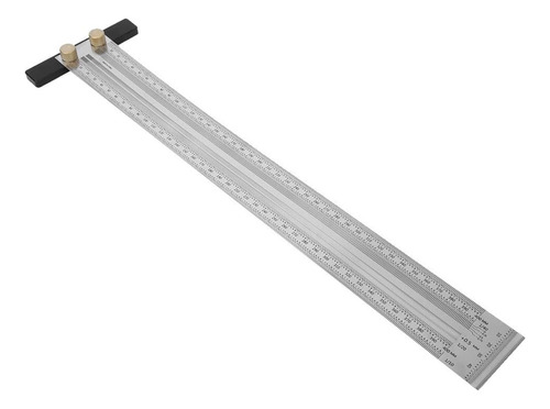 Regla T De Acero Inoxidable Con Lápiz Automático 20 Cm
