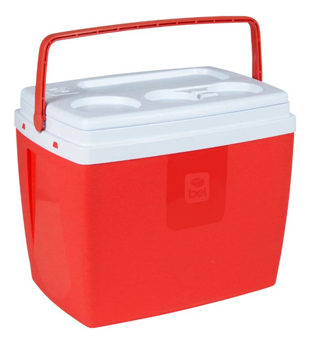 Kit Praia Duas Cadeiras Coloridas +caixa Térmica Cooler 19 L