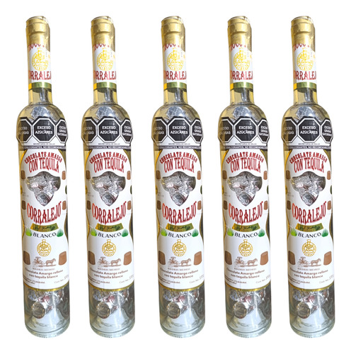 Chocolate Tequila Blanco Corralejo 4 Botellas 370g C/u Suiza
