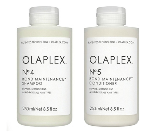 Kit Shampoo 4 Y Acondicionador 5 Olaplex 250 Ml Importado